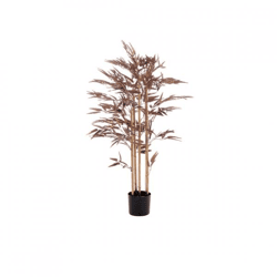 Light & Living Kunstpflanze Bambus metallisch dunkel bronze im Topf 120 cm