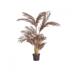 Light & Living Kunstpflanze Palm metallic burgundy im Topf 145 cm