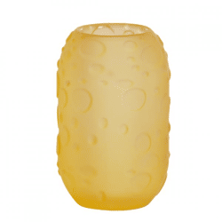 Light & Living Teelichthalter Finley Glas gelb 13 cm