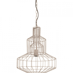 Light and Living Hängeleuchte Fynn beige 45 cm