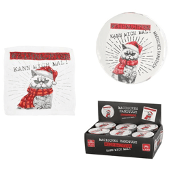 Magisches Handtuch XMAS CAT, ca. 30x30cm