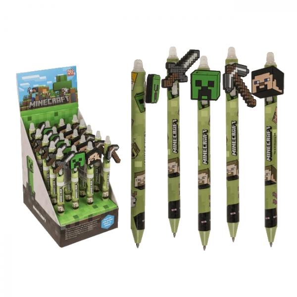 Minecraft Tools - Radierbarer Stift sortiert - 20er Display
