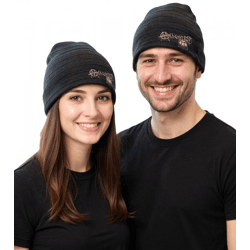 Ministry Unisex Metal-Band Beanie Baumwoll-Mütze im klassischen Schnitt KC101763MIN Schwarz