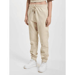 moderne DEF Damen Hose Kordelzug mit Baumwolle Beige