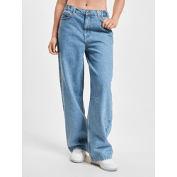 moderne DEF Damen Jeans mit Baumwolle Hell-Blau