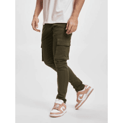 moderne Denim Project Herren Jeans Stretch Reißverschluss Taschen mit Baumwolle Grün