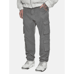 moderne Dropsize Herren Jeans Reißverschluss Taschen mit Baumwolle Grau