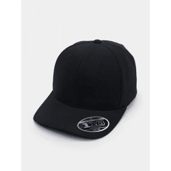 moderne Flexfit Unisex Cap Klettverschluss Stretch 240 g/m² Schwarz