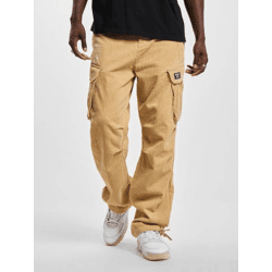 moderne Karl Kani Herren Jeans Reißverschluss Taschen 370 g/m² mit Baumwolle Beige
