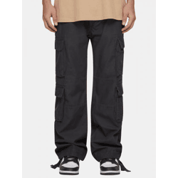 moderne MJ Gonzales Herren Jeans Reißverschluss Taschen mit Baumwolle Grau