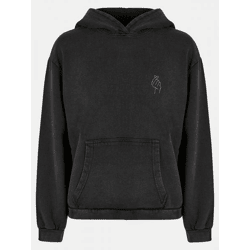 moderner Merchcode Damen Hoodie 300 g/m² mit Baumwolle Schwarz