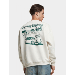 modernes Another Cotton Lab Herren Sweatshirt mit Baumwolle Weiß