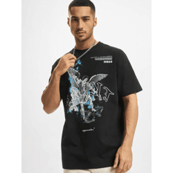 modernes MJ Gonzales Herren T-Shirt Oversize 240 g/m² mit Baumwolle Schwarz