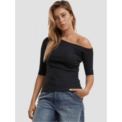 modernes Urban Classics Damen T-Shirt 180 g/m² mit Baumwolle Schwarz