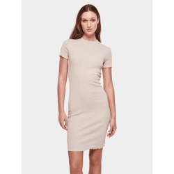 modernes Urban Classics Damen T-Shirt Stretch Slim Fit 240 g/m² mit Baumwolle Beige