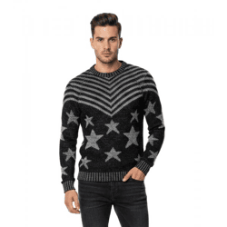 Modischer Herren Rundhals-Pullover im 