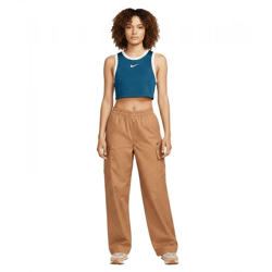 NIKE Sportswear Essential Woven Damen Cargo-Hose mit Ripstop-Gewebe Baumwoll-Hose FV7643-224 Braun