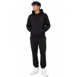 ON THAT ASS Steven Hoody Herren Kapuzen-Pullover Baumwoll-Sweater mit Kängurutasche Hoodie Schwarz