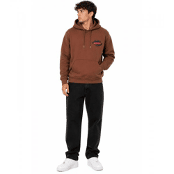 ON THAT ASS Vince Herren Hoody Kapuzen-Pullover Baumwoll-Sweater mit Kängurutasche Hoodie Braun