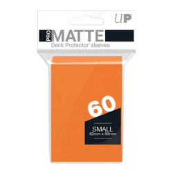 Orange PRO-Matte Small Deck Protector Sleeves (60)