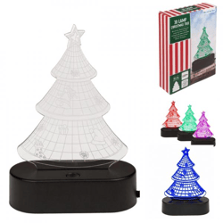 Out of the Blue Tischlampe Weihnachtsbaum 3D, USB-Stromversorgung, 19 cm