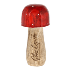 Mushroom, Fly Agaric, Lucky Mushroom, approx. 15 cm tall