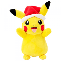 Pokémon - Christmas Pikachu Plüschfigur - 20 cm