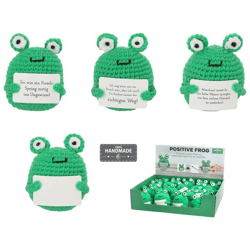 Positive Frog, Häkelfrosch, ca.9cmH 