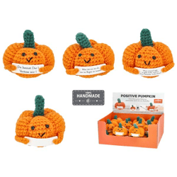 Positive Pumpkin, Häkelkürbis, ca. 8cm