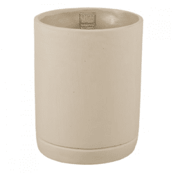 PTMD Blumentopf Vik L, Zement, Taupe, 25 cm