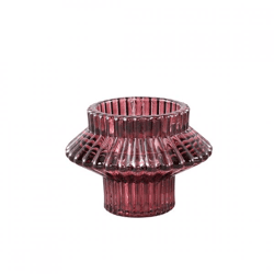 PTMD Kerzenleuchter Milandi duo rosa 6 cm