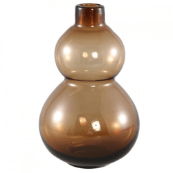 PTMD Vase Kato Glas Bernstein 27 cm
