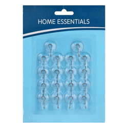 Saughaken, Metall, 18er Set, 2cmD