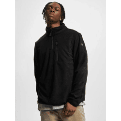 schlichte Brandit Herren Jacke Reißverschluss Fleece Schwarz