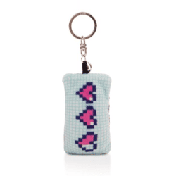 Schlüsselanhänger Mini Plüschkissen 