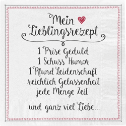 Servietten, Lieblingsrezept, 20er Pack
