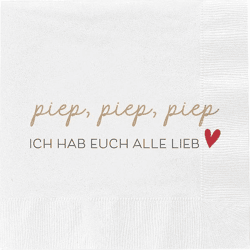 Servietten piep,piep, piep, 20er Pack