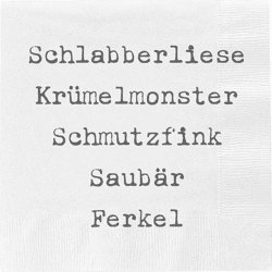 Servietten Schmutzfink,  20er Pack