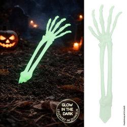 Skelett Hand, Erdspieß, Glow in the dark, ca. 43cmH