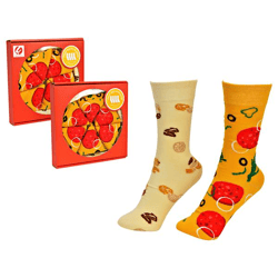 Socken Pizza, 4 Paar, 2/s, Gr. 36-41