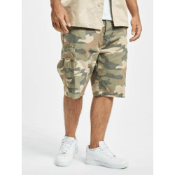 sommerliche Brandit Herren Shorts Kordelzug Reißverschluss mit Baumwolle Camouflage