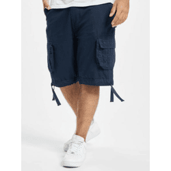 sommerliche Brandit Herren Shorts Reißverschluss Taschen Navy
