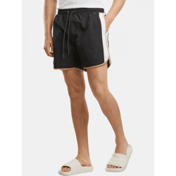 sommerliche Urban Classics Herren Shorts Kordelzug 120 g/m² Schwarz