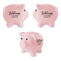 Spardose Sparschwein, Lieblingsschwein, ca.12cm