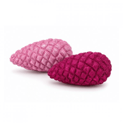 Statue Jingle Pinecone fuchsia/rosa 10 cm 2 Stück sortiert