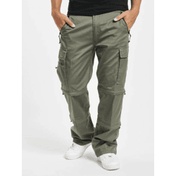 stylische Brandit Herren Jeans Kordelzug Reißverschluss Khaki