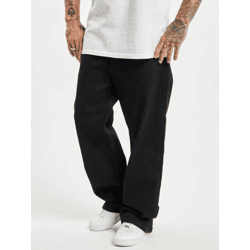 stylische Dangerous DNGRS Herren Jeans Reißverschluss Taschen mit Baumwolle Schwarz