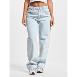 stylische DEF Damen Jeans Skinny Fit mit Baumwolle Blau