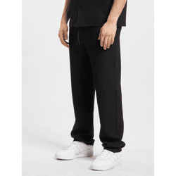 stylische DEF Herren Jeans Stretch Kordelzug Schwarz