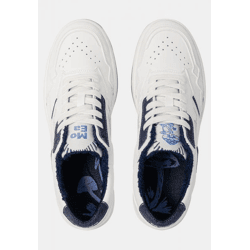 stylische MoEa Unisex Sneaker Weiß/Blau